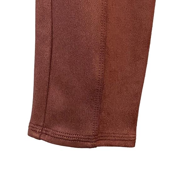 New Spanx Faux Suede Leggings Womens Pants Ankle Skinny Stretch Rich Rose S/P - Picture 13 of 13